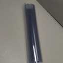 Clear Table Protector, USA Made, Safe, 19 x 63 Inch, 2mm Thick Ultra Clear Smooth Vinyl, Desk Protector Mat for Vanity Desk, Plastic Table Pad (Crystal)