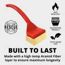 Grill Rescue BBQ Replaceable Scraper Cleaning Head, Bristle Free - Durable and Unique Scraper Tools for Cast Iron or Stainless-Steel Grates, Barbecue Cleaner