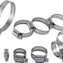 YDS 10 Piece Assorted Marine Hose Clamp 300 Stainless Steel in various size form 5/8 to 2-3/4