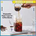 300 Pack 3 oz Disposable Paper Cups with 200 free DIY Stickers, Leakproof Small Mouthwash Cups for Home, Office, Restaurant - Affordable Bulk Bathroom Cups (White)