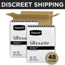 Depend Silhouette Adult Diapers, Incontinence & Postpartum Bladder Leak Underwear for Women, Maximum Absorbency, Extra Large, Pink, 24 Count 