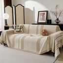 Boho Non Slip Covers Sofa Covers for 3 Cushion Chenille Dog Pet Couch Protector Washable Anti-Slip Sectional Couch Cover Tassels L Shaped Sofa Cover