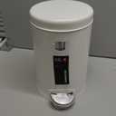 simplehuman 4.5 Liter Bathroom Trash Can, White Steel