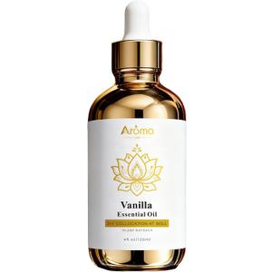 100% Pure Vanilla Essential Oil, 4 Fl Oz, Vanilla Oil for Diffusers, Home Fragrance & Aromatherapy, Essential Oils for Diffusers for Home & Skin & Home Care, Candle Scents for Candle Making