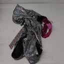 Nawgut Disco Outfit 70s 80s Prom Sparkle Flare Jumpsuit Party Costume Halloween Cosplay For Adult Women (X-Large, Silver)