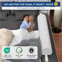 Premium Bed Bumper for Toddlers with Adjustable Straps | Portable Rail Bumpers for Toddlers | Travel Toddler Bed Bumper for Full Size Bed, Twin, Queen & King | Toddler Bed Rail Bumpers, 52"L x 5"H