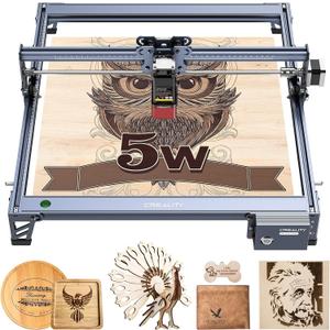 Creality Falcon 72000mW Output Laser Engraver, 5W Efficient Laser Engraver Machine, Laser Cutter and Engraver Machine for Wood, Metal,Paper, Acrylic, Leather, Laser Class 4