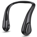 AMACOOL Bladeless Neck Fan Portable Personal Fan 5000mAh Rechargeable Battery Operated Wearable Fan for Women Men Outdoor Sport Travel Patio Garden Work Home Kitchen(Black)