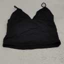 SUUKSESS Women Sexy Deep V Neck Sleeveless Fitted Basic Tops Y2K Tank Top Cami, (Only Top) Black, M