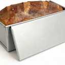 Pullman Loaf Pan with Lid 13x4 Uncoated Aluminized Steel for Sandwich Bread