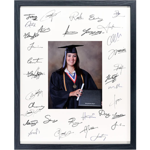 GarduationMall 16x20 Signature Picture Frame Holds 8x10 Photo with White Mat for Wedding Graduation | Wall or Tabletop Display