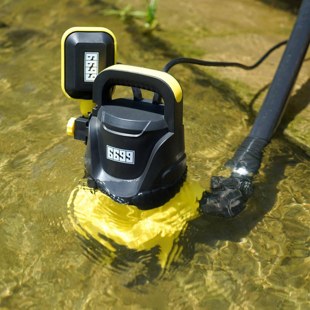 Utility Pump Submersible Sump Pump with Adjustable Float Switch 2000GPH High Flow Easy to Drain Clean/Dirty Water for Pools Garden Ponds Hot Tubs Rain Barrels