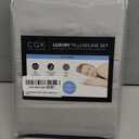 100% Cotton Pillow Cases Queen Size - Cooling, Breathable & Soft Pillowcase Covers Set of 2 - 400 Thread Count Cotton - Wrinkle Free - Machine Washable Protectors - Luxury Hotel Bedding - Light Grey