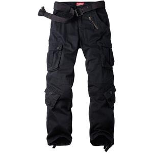 AKARMY Womens Cargo Pants with Pockets Outdoor Casual Ripstop Camo Military Combat Construction Work Pants (10, Black-1)
