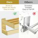 Towel Racks Double Towel Bar,Brushed Gold Towel Holder 23.6-inch Stainless Steel Bathroom Hardware Accessories Set