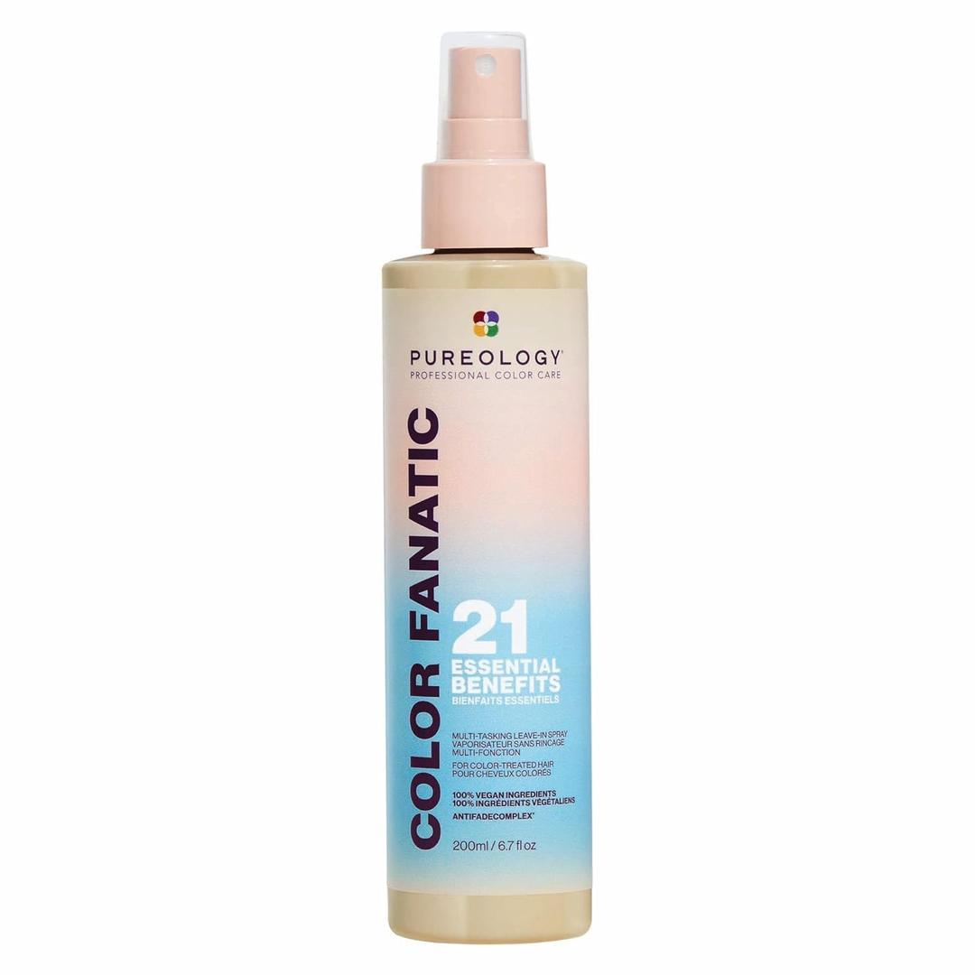 Pureology Color Fanatic Multi-Tasking Leave-In Spray, 21 Benefits for All Hair Types, Heat Protection, Detangling & Frizz Control, Infused with Coconut & Camellia Oils, Color Safe, Vegan