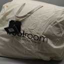 YOUR MOON Luxurious All Season Wool Comforter Queen Size, 100% Natural Australian Wool Filling, Hypoallergenic Comforter Duvet Insert, Noiseless Cotton Shell (White)