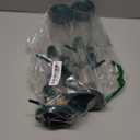 Kingsyard 2 Pack Tube Bird Feeders for Outdoors Hanging, Premium Hard Plastic Bird Feeder with 6 Feeding Ports, Weatherproof & Steel Hanger, Attracting for Wild Birds (Green)