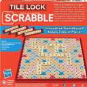 Tile Lock Scrabble by Winning Moves Games USA, Innovative Gameboard Locks Tiles in Place, for 2 to 4 Players, Ages 8 and Up