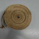 20 Yard 2 Inches Burlap Ribbon Wide Jute Ribbon Natural Burlap Fabric Roll Wired Edge for Wreaths, Christmas Tree Decoration, Big Bow Crafts, Gift Wrapping, Wedding
