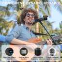Phenyx Pro Portable Wireless Microphone, 900MHz UHF Dynamic Microphone, Metal Cordless Mic, Handheld Transmitter for PDP-1/2 in 900MHz UHF Band (PWH-P-900)