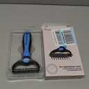 Dematting and Deshedding Comb for Dogs and Cats Grooming Tool - Mat Remover - Safe Detangler for Matted Fur Hair - Double Sided Undercoat Deshedder Brush