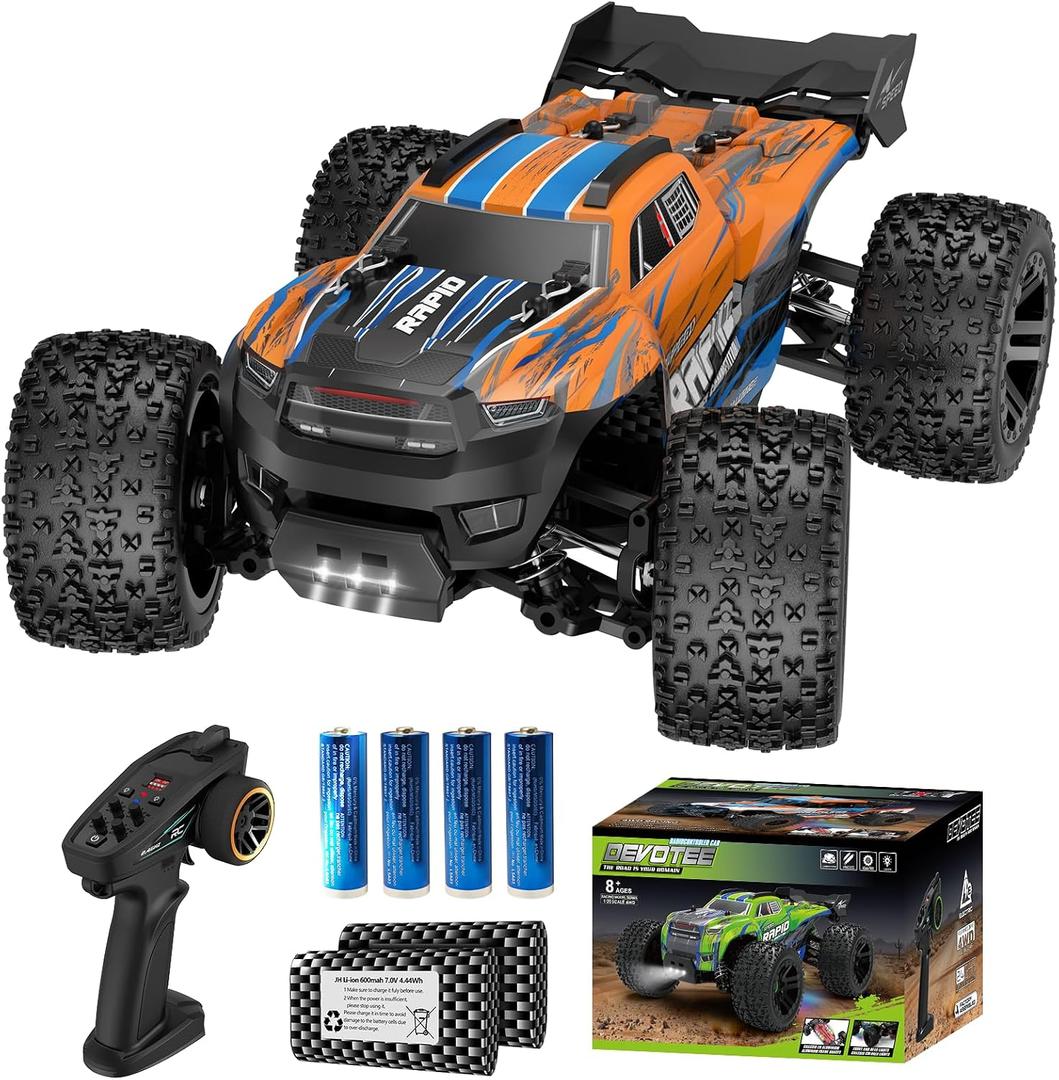 Nikuku Remote Control Car, High Speed All Terrain Off Road Fast RC Cars with 2.4 GHz,1:20 Scale Max 38 KPH 4WD Electric RC Truck Toys, Christmas Birthday Gifts for Adults & Teen Boys