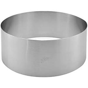 Ateco Round Cake Ring Dessert Mold, 3" High x 7.875" Diameter, Stainless Steel