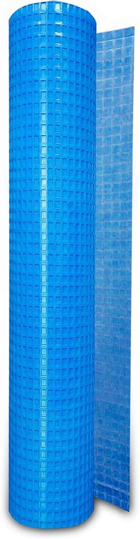 Uncoupling Membrane ⅛ inch Thick (3.3 ft x 16.5 ft) - Tile Underlayment Mat - Waterproofing, Anti-Fracture, Crack Isolation Membrane (54 sq ft)