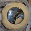 SLDIYWOW Bathroom Accessories, Beige Bathroom Accessories Sets Complete with Trash Can,Tray,Soap Dispenser,Toothbrush Holder,Toothbrush Cup,Soap Dish,Toilet Brush and Q-tip Holders for Bathroom