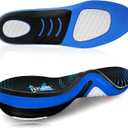 Plantar Fasciitis Relief Shoe Insoles [1-Pair], Arch Support Insoles, Running Athletic Gel Shoe Inserts, Orthotic Inserts for Arch Pain [Trim to Fit: Women 4-8] (Black & Blue)