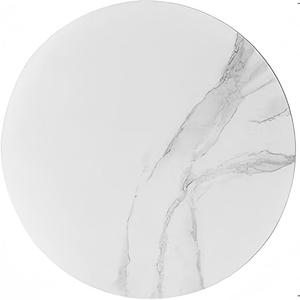 11.8" Round Glass Cutting Board for Kitchen Counter Protector, Tempered Glass Chopping Boards Dishwasher Safe, Small White Marble Countertop Tray, Scratch Resistant, Heat Resistant