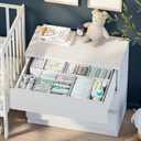Drawer Organizer Clothes Set of 12 White-Grey - Dresser Organizer For Nursery, Bedroom, Closet - Perfect Baby Clothes Organizer and Storage & General Nursery Organization or Dresser Drawer Organizers