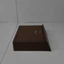 Yoocabinet Mailbox Wall Mount, Large Capacity Locking Mailbox for Outside, Galvanized Steel Cover and Rust-Proof Metal Post Box L Brown