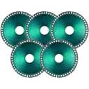 ‎5 Packs 4-1/2" Indestructible Disc for Grinder, Indestructible Grinder Disc for Angle Grinder 7/8" (Model 115/125), Fit Smooth Cutting, Chamfering, Grinding of All Materials (Green)
