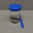 Premium Sourdough Starter Jar - 40oz Large Sourdough Jar with Marked Feeding Band, Thermometer, Scraper, Cloth Cover and Silicone Lid/Base, Wide Mouth Starter Kit - Blue (40oz (1 Pack)