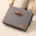  Collapsible Cube Bin Heather Grey Soft Storage Collection