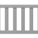 Storkcraft & Graco Toddler Safety Guardrail with Slats (Pebble Gray) – GREENGUARD Gold Certified, Converts Compatible Storkcraft & Graco Crib to Toddler Bed, Each Guardrail Sold Individually