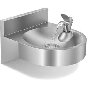 Water Drinking Fountain Wall Mounted for Schools, Gyms, Parks & More, Compact & Space-Saving Design, One-Click Water Output, Stainless Steel Drinking Water Fountain