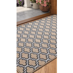 Color&Geometry Door Mat Indoor Entrance 36"x60", Front Door Mat Indoor Rugs for Entryway Non Slip Washable Low-Profile Entryway Rugs Entry Mat Rug Doormat, Grey (Rolled-up NO Creases) Size: 3' x 5' (Rectangular)