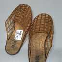 MIA Women's Darby Flat Jelly Sandal, Tan, Size 9