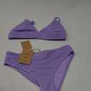 Bikini Sets for Women High Cut Bathing Suit 2 Piece High Waisted Cheeky Bottom Swimsuit, Large