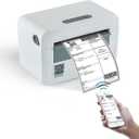 Thermal Label Printer | 203DPI USB+Bluetooth Shipping Label Printer  4x6 Thermal Label Printer | Compatible with Android, iOS, Windows, macOS, & ChromeOS