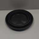 12 Pack Plant Saucer 8 10 12 Inch Plastic Plant Tray, Sturdy and Durable Flower Pot Container Accessories Plant Pot Saucers for Indoor and Outdoor (8 10 12 Inch, Black)