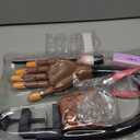 LIONVISON Practice Hand for Acrylic Nails, Flexible Nail Practice Hands Training Kits, Fake Manican Hands for Nails Practice, Movable Nail Maniquin Hand with 300PCS Nail Tips, File, Brush and Clipper