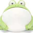 IKASA Frog Stuffed Animals Plush Toys,11.5" Cute Plushie Soft Cuddly Plushy Fluffy Toy, Gifts for Family Boys Kids Girls Children (Medium)