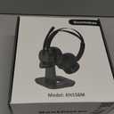 Wireless Headset with Mic for Work(Upgrade Volume Knob & Charging Indicator), Bluetooth Headset with Microphone for PC, with Noise Cancelling/Mute/USB for Call Center/Office/Home/Computer/Teams/Zoom (Black)