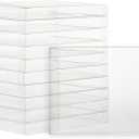 Juvale Boxes for Cards - 4.5 x 5.9 In, Clear, 50 Pack, Hinged A2 Storage - Notecard Packaging & Photo Storage Organizer - Card Boxes for Crafting, Stationery Packaging