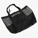 Extra Large Beach Bag 40L with 8 Pockets, Lightweight and, Black, with Pockets for Travel, Beach Trips, and Vacations 23x15 inch Black