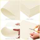 Cream Cardstock Paper 8.5'' x 11'', 100 Sheets 180gsm/65 lb Beige Printer Cover Card Stock, Construction Paper for Card Making Printing Craft Drawing Scrapbooking Cutting School Supplies
